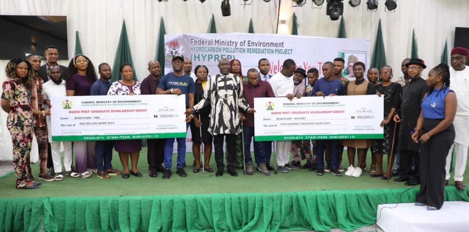 300 Ogoni Postgraduate students receive N200m HYPREP scholarship grants