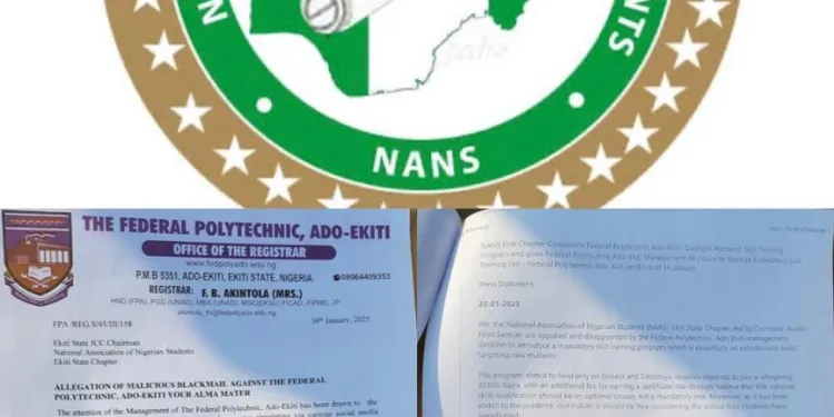 NANS Blasts Fed Poly Ado-Ekiti Over Alleged Threat to Revoke Member’s Certificate