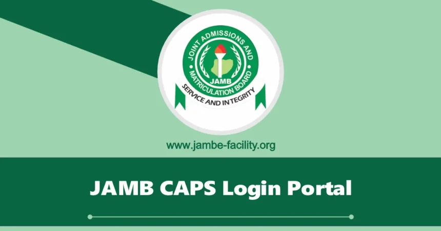 JAMB CAPS Portal Activated